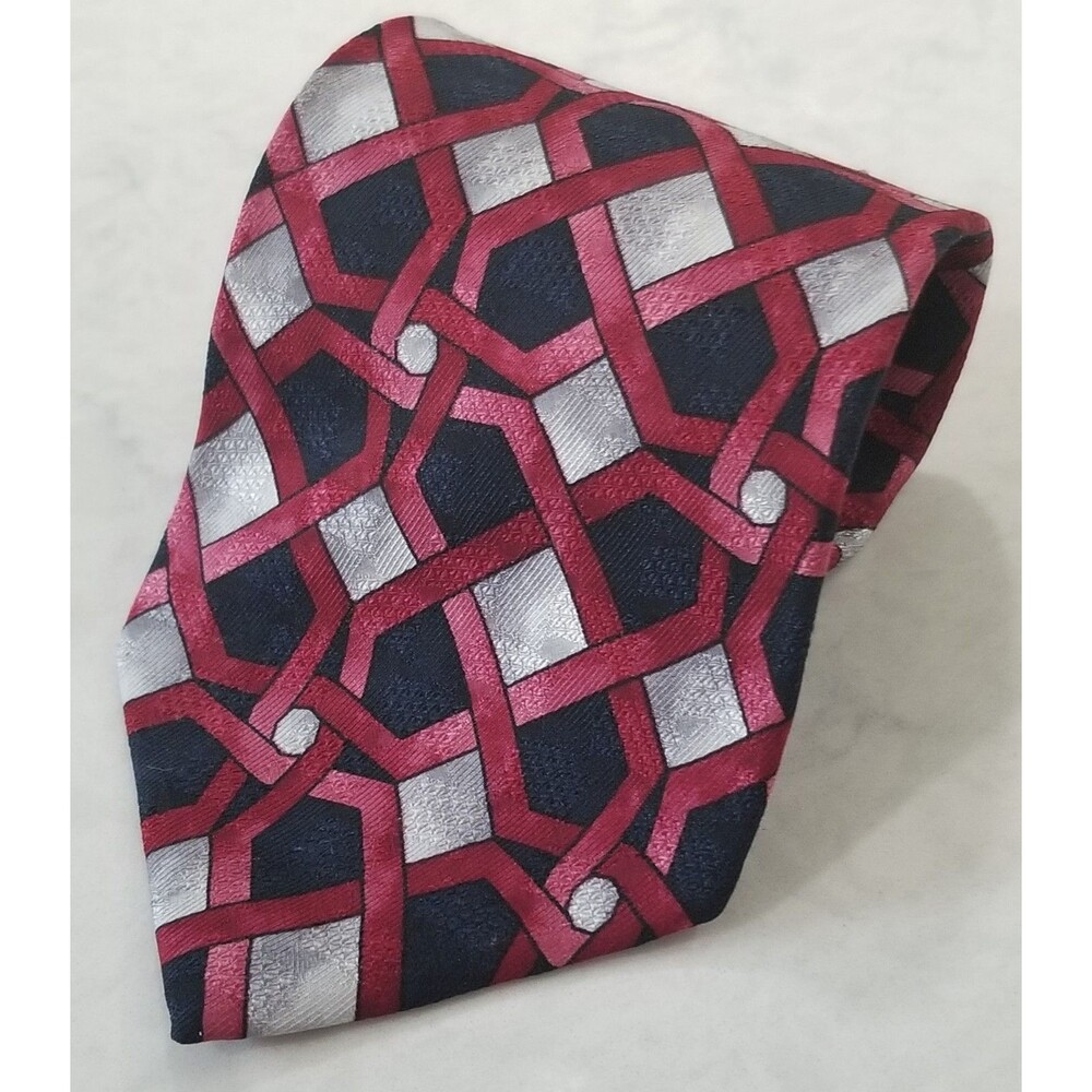 Burma Bibas vintage silk tie made in USA